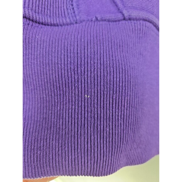 Vintage Champion Reverse Weave Purple Hoodie Sweatshirt Spell Out Logo Men Small - Picture 7 of 8